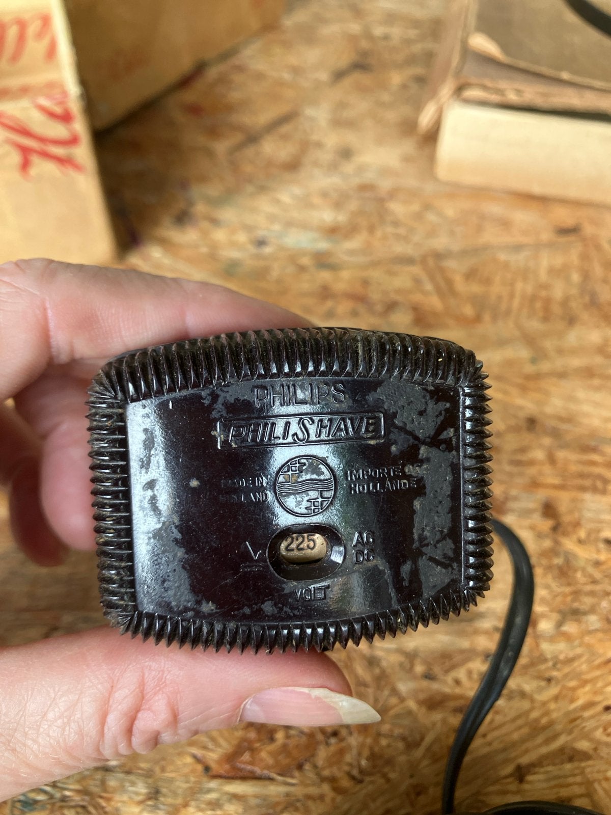 Vintage Philips Philishave Scheerapparaat (225V), Ophalen of Verzenden, Gebruikt, Scheren en Epileren