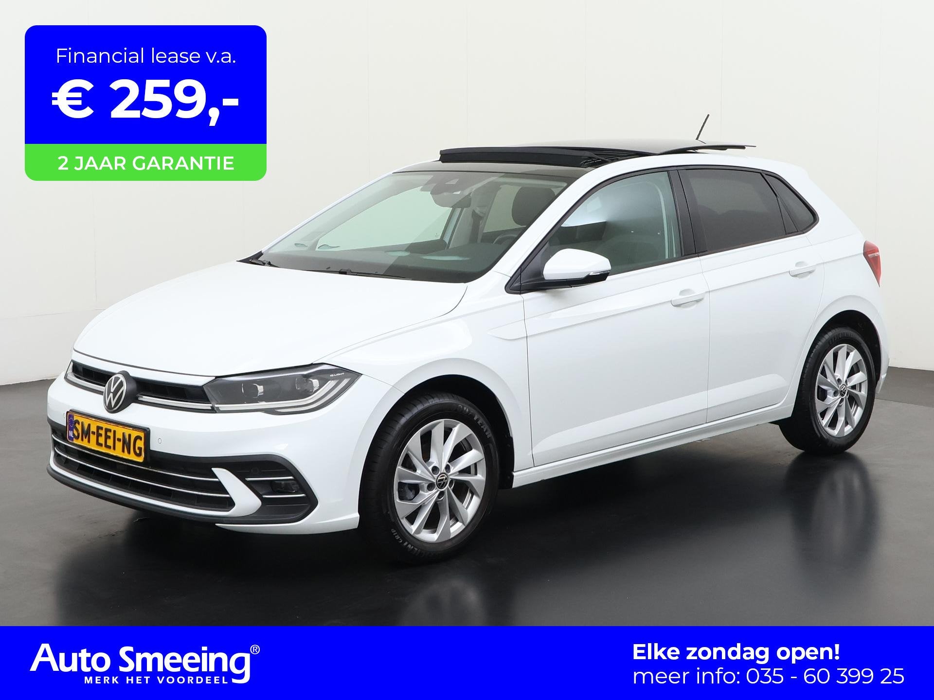 Volkswagen Polo 1.0 TSI Style | Schuifdak | Zondag Open!, Auto's, Voorwielaandrijving, 12 maanden, Stof, Gebruikt