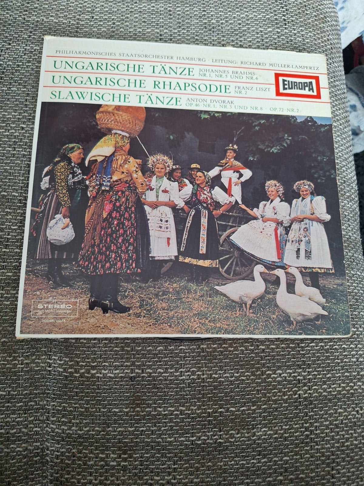 Klassieke LP: Hongaarse en Slavische Dansen - Brahms, Lp, Gebruikt, Brahms, Ophalen of Verzenden, Romantiek