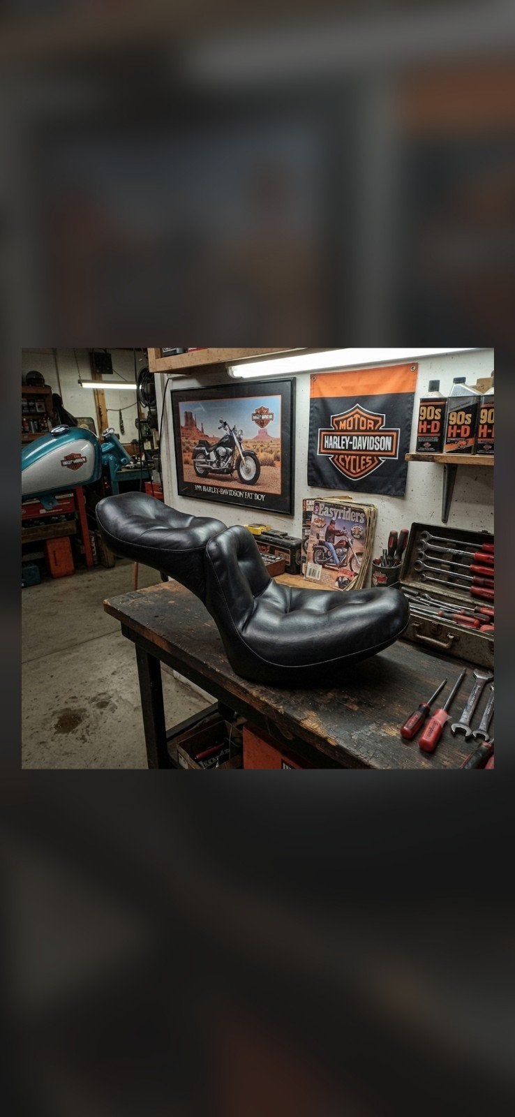 Corbin zadel klassieke stijl voor Harley Davidson Softail, Ophalen of Verzenden
