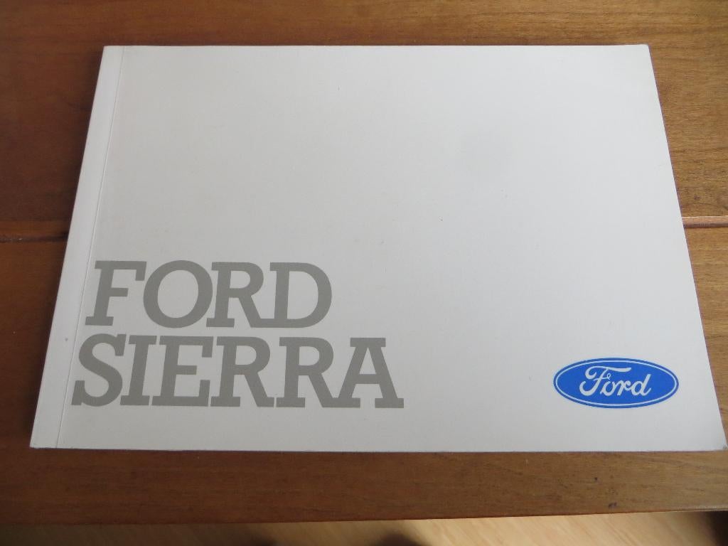 Instructieboek Ford Sierra incl. 2.8i V6 4x4 1986 nieuwstaat, Ophalen of Verzenden