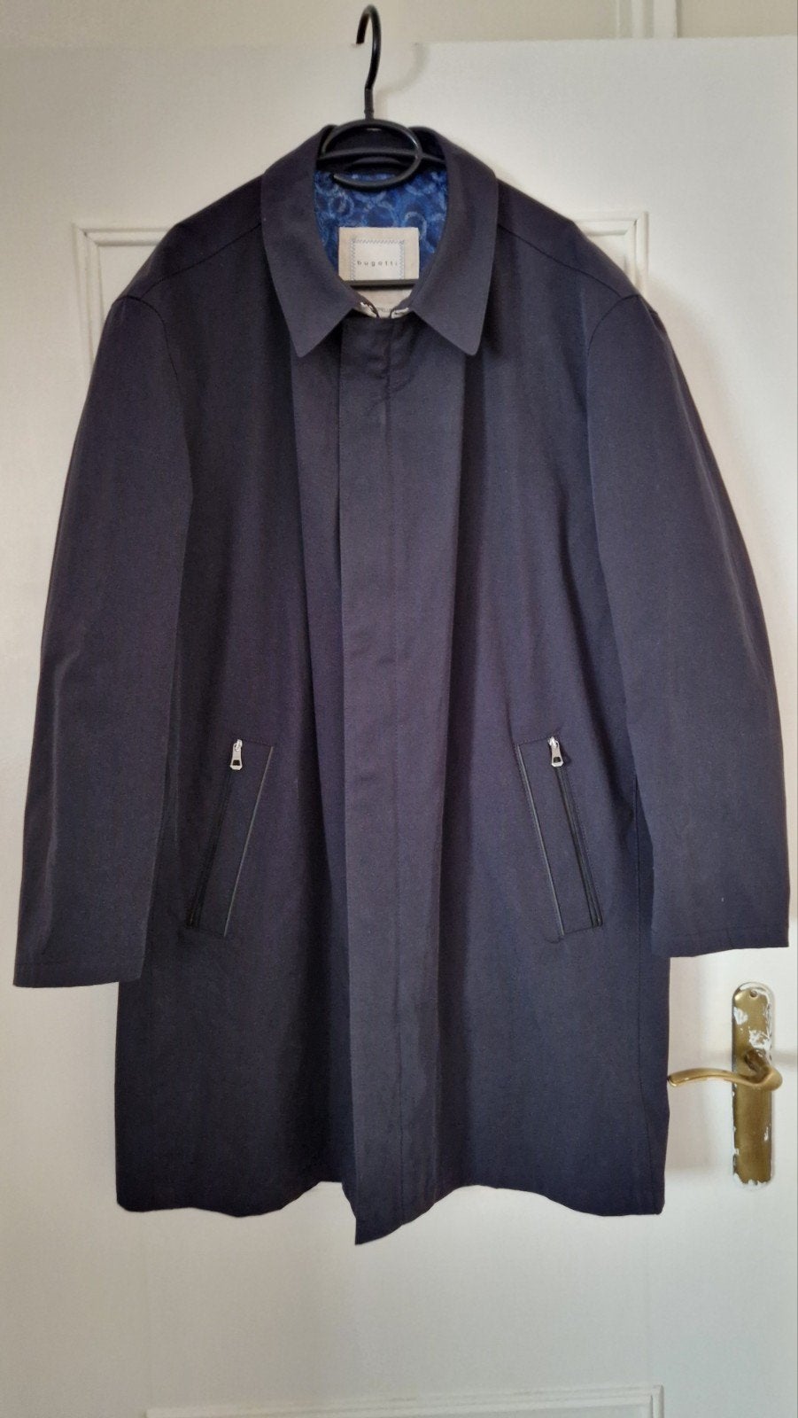 Bugatti heren mantel, maat 56, waterafstotend, Bugatti, Zwart, Maat 56/58 (XL), Ophalen of Verzenden