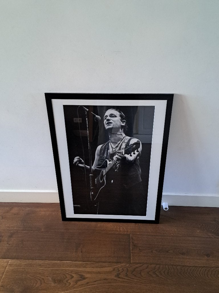 U2 ingelijste posterfoto's, Verzamelen, Posters, Ophalen, Met lijst, Rechthoekig Liggend, Zo goed als nieuw