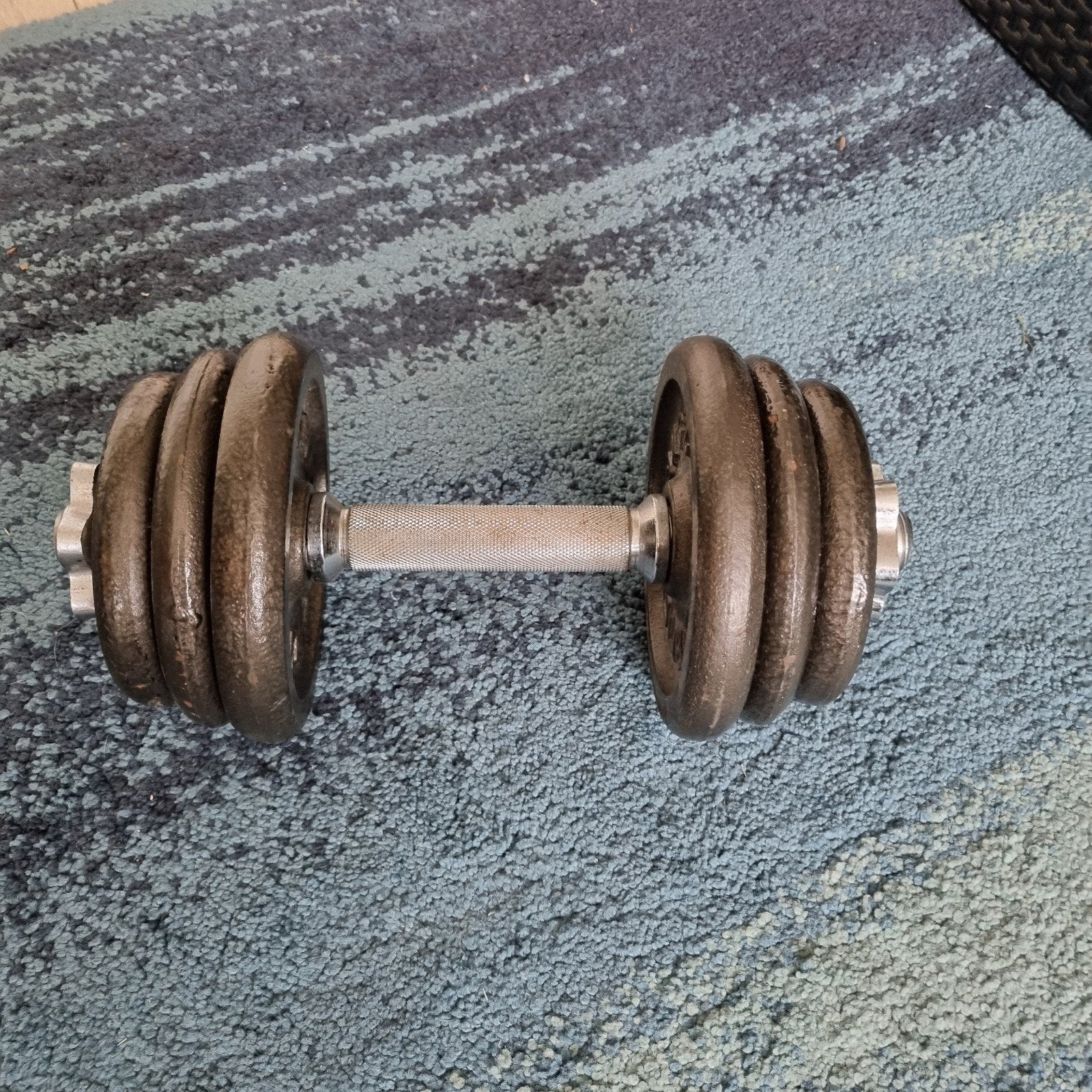 Rucanor Dumbbell Set - Verstelbaar Gewicht, Sport en Fitness, Fitnessmaterialen, Ophalen, Gebruikt, Rug, Dumbbell