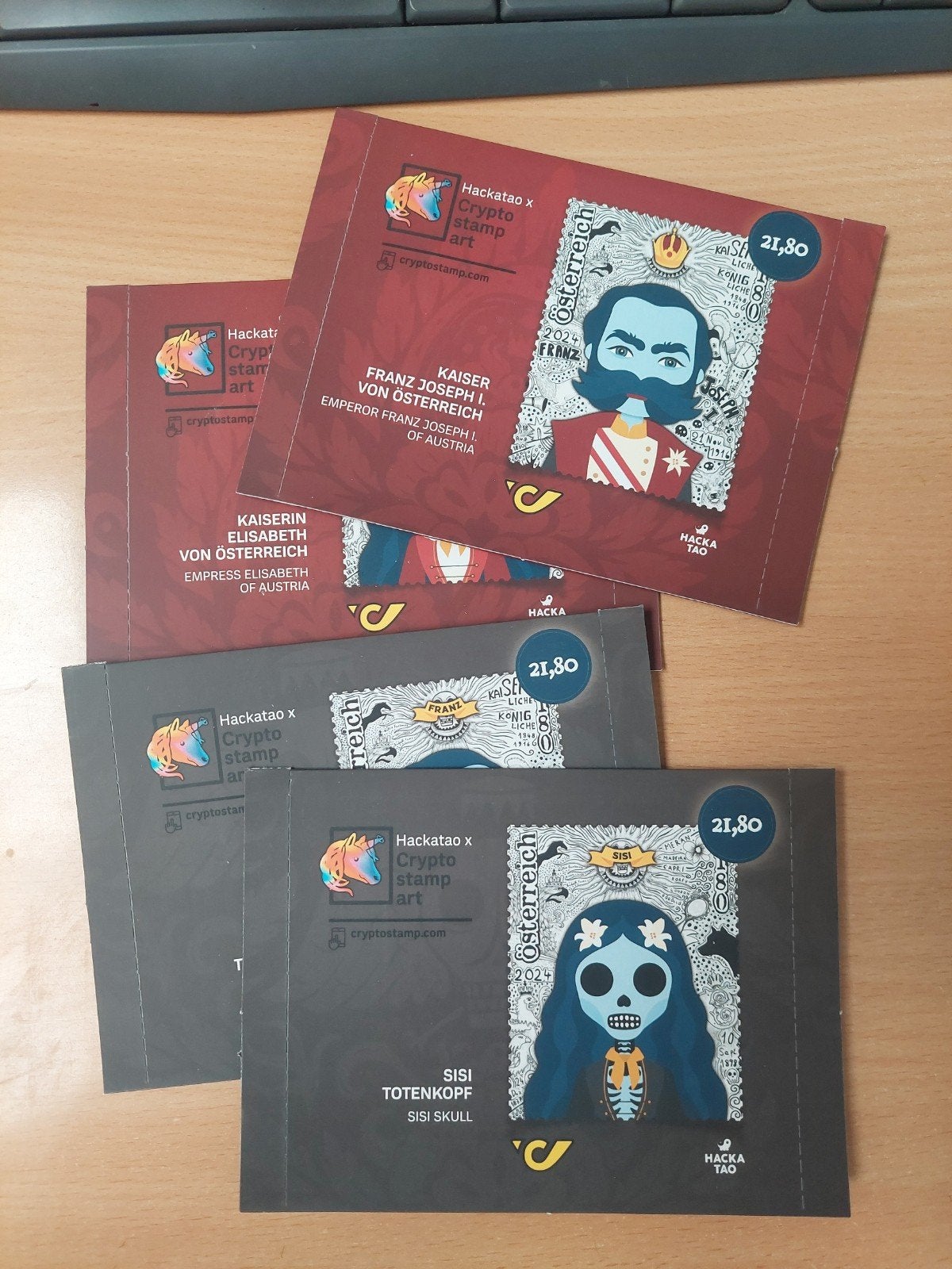 Complete Set Hackatao x Crypto Stamp Art "Imperial", Ophalen of Verzenden, Postfris