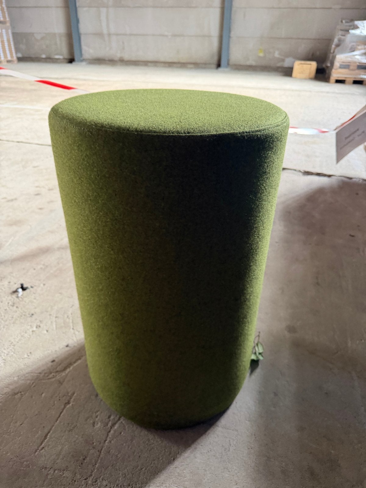 Groene stoffen VEPA poef 60 cm hoog, Ophalen, Overige kleuren, Zo goed als nieuw, Stof