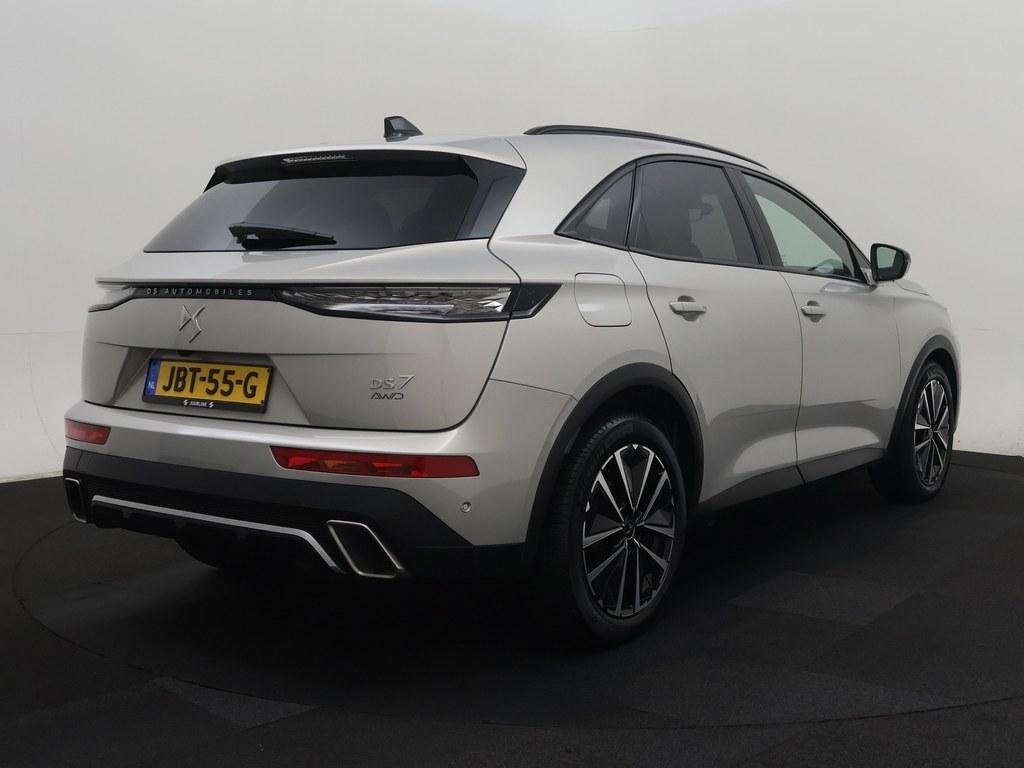DS 7 1.6 PHEV 300pk AWD Pallas 8J Garantie Pano/Leder/ Led.M, Auto's, Automaat, Dealer onderhouden, 14 kWh, Euro 6
