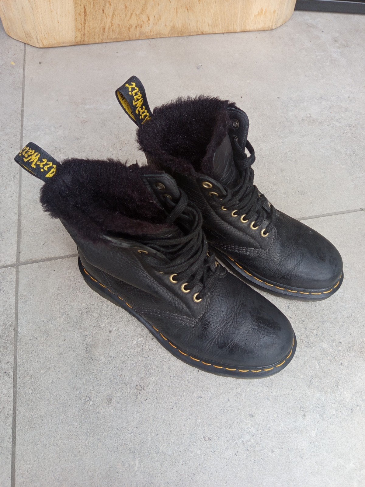 Dr. Martens 1460 Pascal FL - Zwarte Leren Laarzen Maat 39, Zwart, Lage of Enkellaarzen, Ophalen of Verzenden, Dr. Martens
