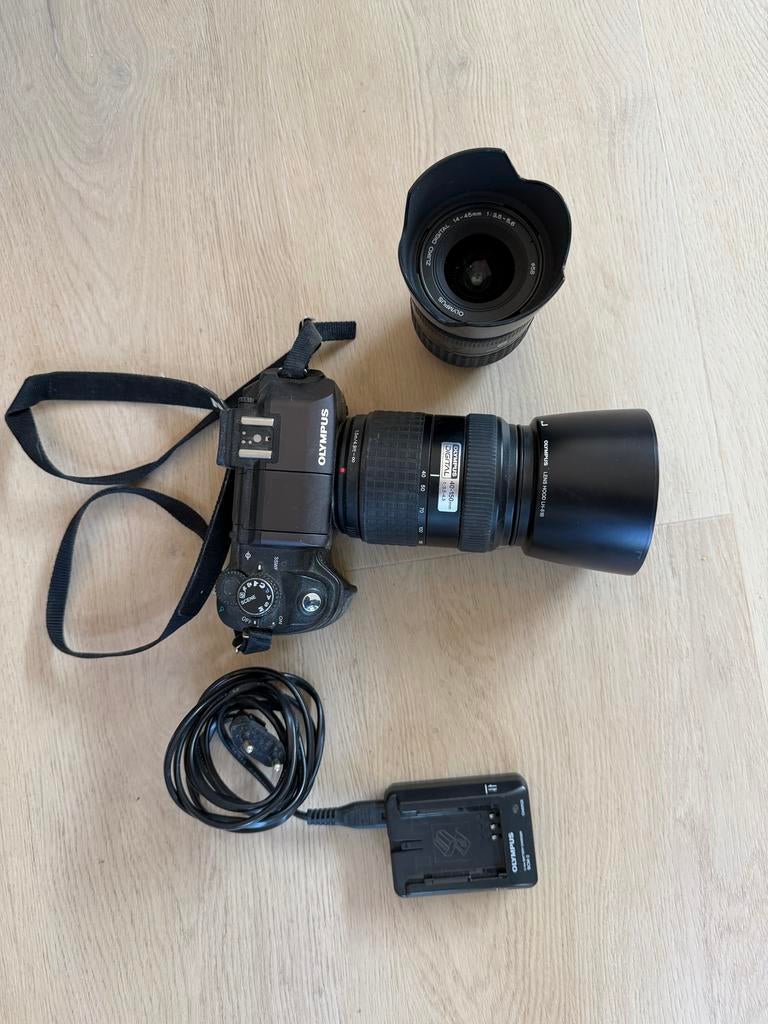 Olympus E-300 DSLR met twee lenzen, Gebruikt, Spiegelreflex, 8 Megapixel, Ophalen of Verzenden