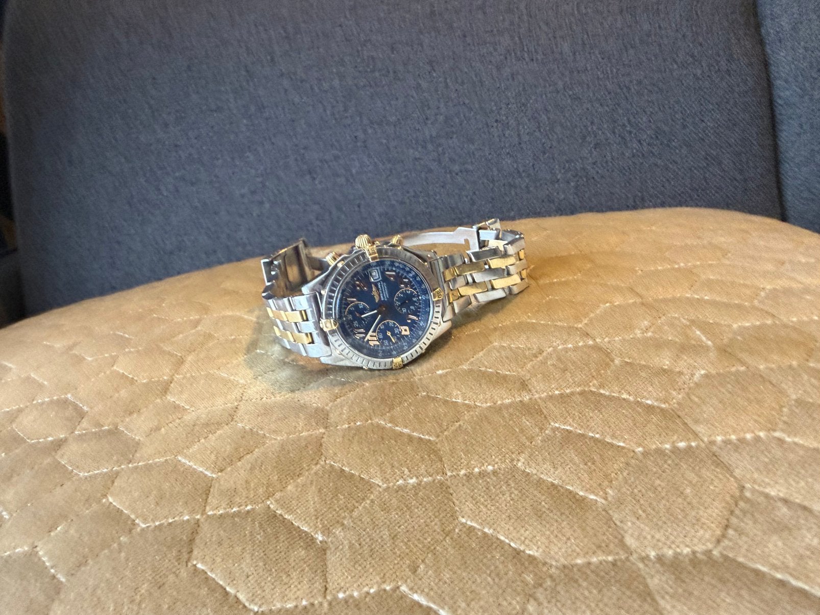 Breitling b13350 two tone, Ophalen of Verzenden, Zo goed als nieuw, 17 tot 18, Heer