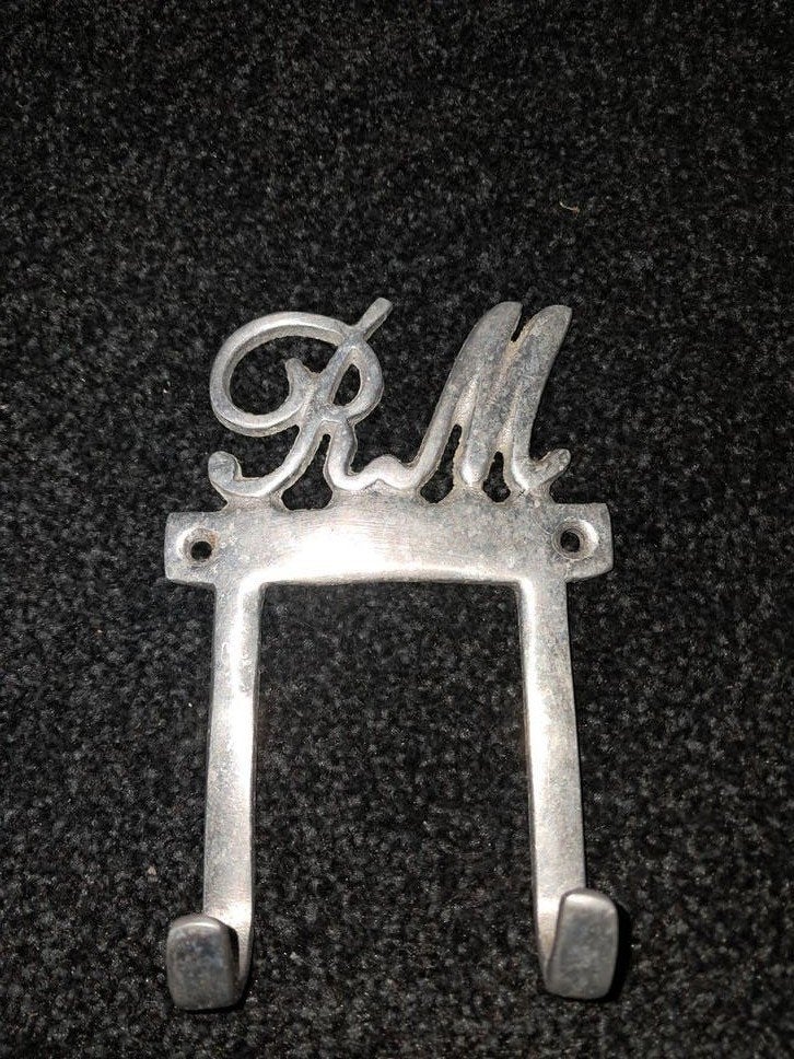 Vintage metalen hanger met initialen  Riviera maison, Vintage, Nieuw, Ophalen of Verzenden, Metaal