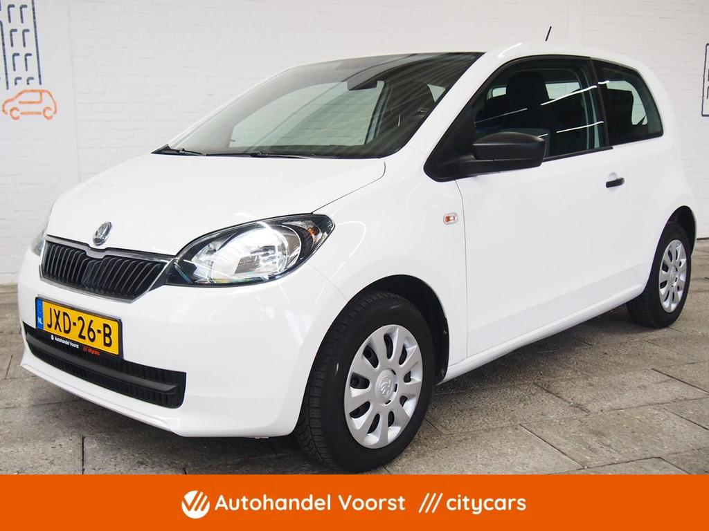 Skoda Citigo 1.0 Greentech Active (APK:Nieuw) Incl.Garantie, Voorwielaandrijving, Stof, Gebruikt, Met garantie (alle)