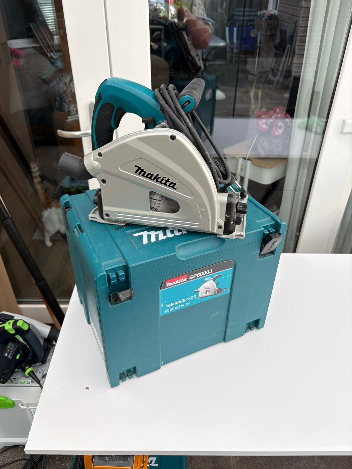 Makita SP6000J invalzaag. Complete set!, Ophalen, Invalzaag, Zo goed als nieuw, 30 tot 70 mm