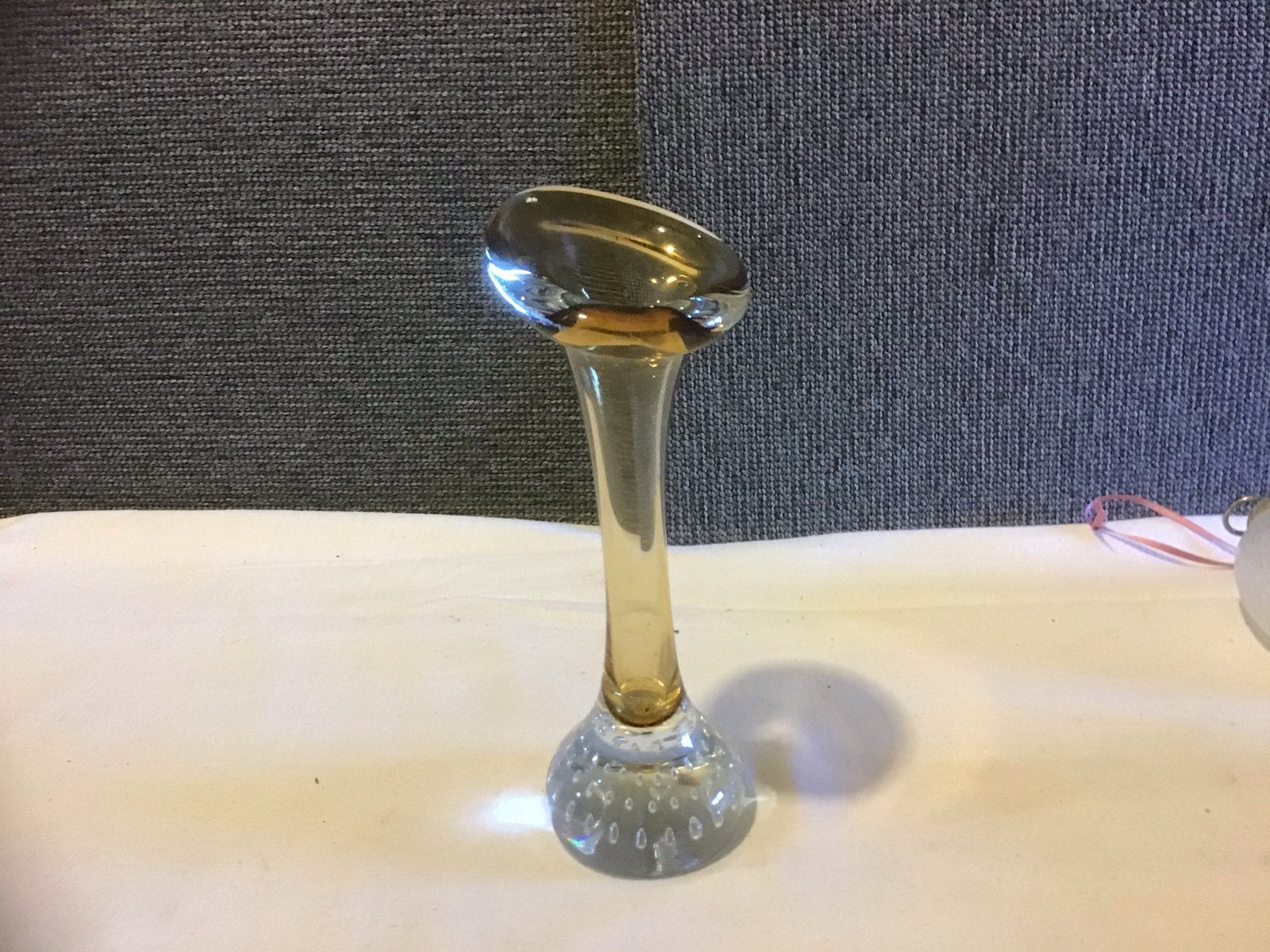Glazen vaasje Murano met spijkervoet, Ophalen of Verzenden, Glas