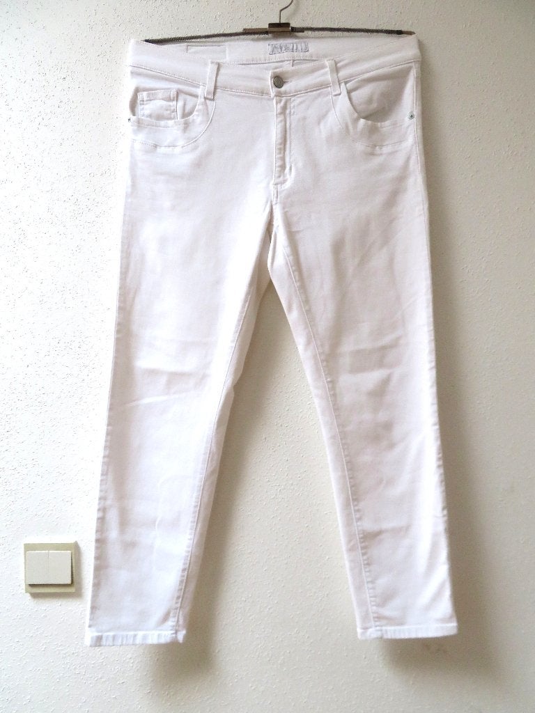 S17 ANGELS MONA kuit jeans broek wit maat 42, Wit, Maat 42/44 (L), Ophalen of Verzenden, Zo goed als nieuw