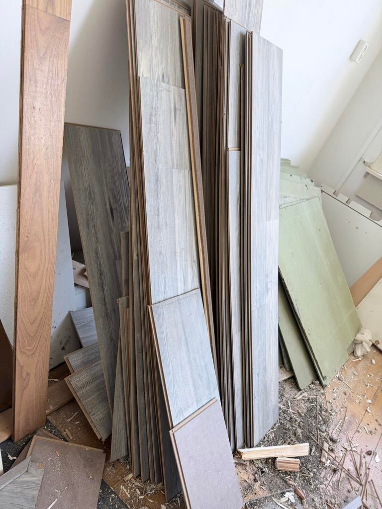 Gebruikt laminaat - diverse afmetingen, Ophalen, Zo goed als nieuw, 10 m² of meer, 10 tot 30 cm