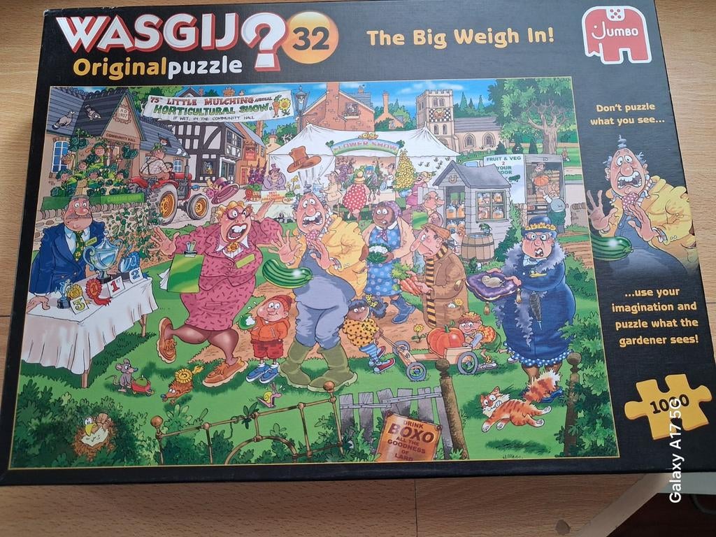 Wasgij puzzel 1000 stukjes The Big Weigh In, Ophalen of Verzenden, 500 t/m 1500 stukjes, Zo goed als nieuw