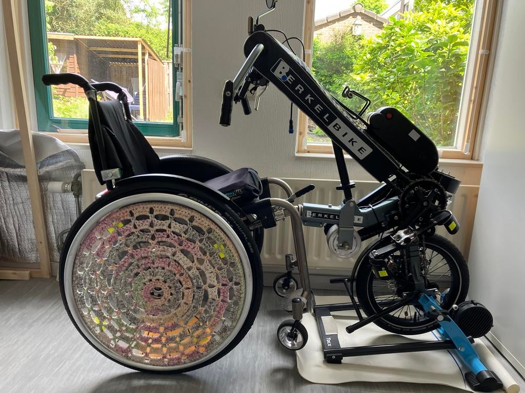Berkelbike Connect, accu, FES, Tacx, Ophalen, Zo goed als nieuw, Schijfrem