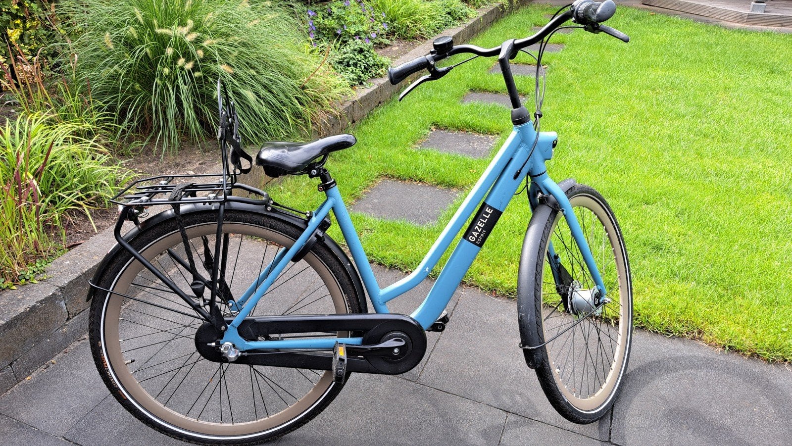 Gazelle Esprit dames meiden stadsfiets model jeans mat blauw, Ophalen, 47 tot 50 cm, Versnellingen, Zo goed als nieuw