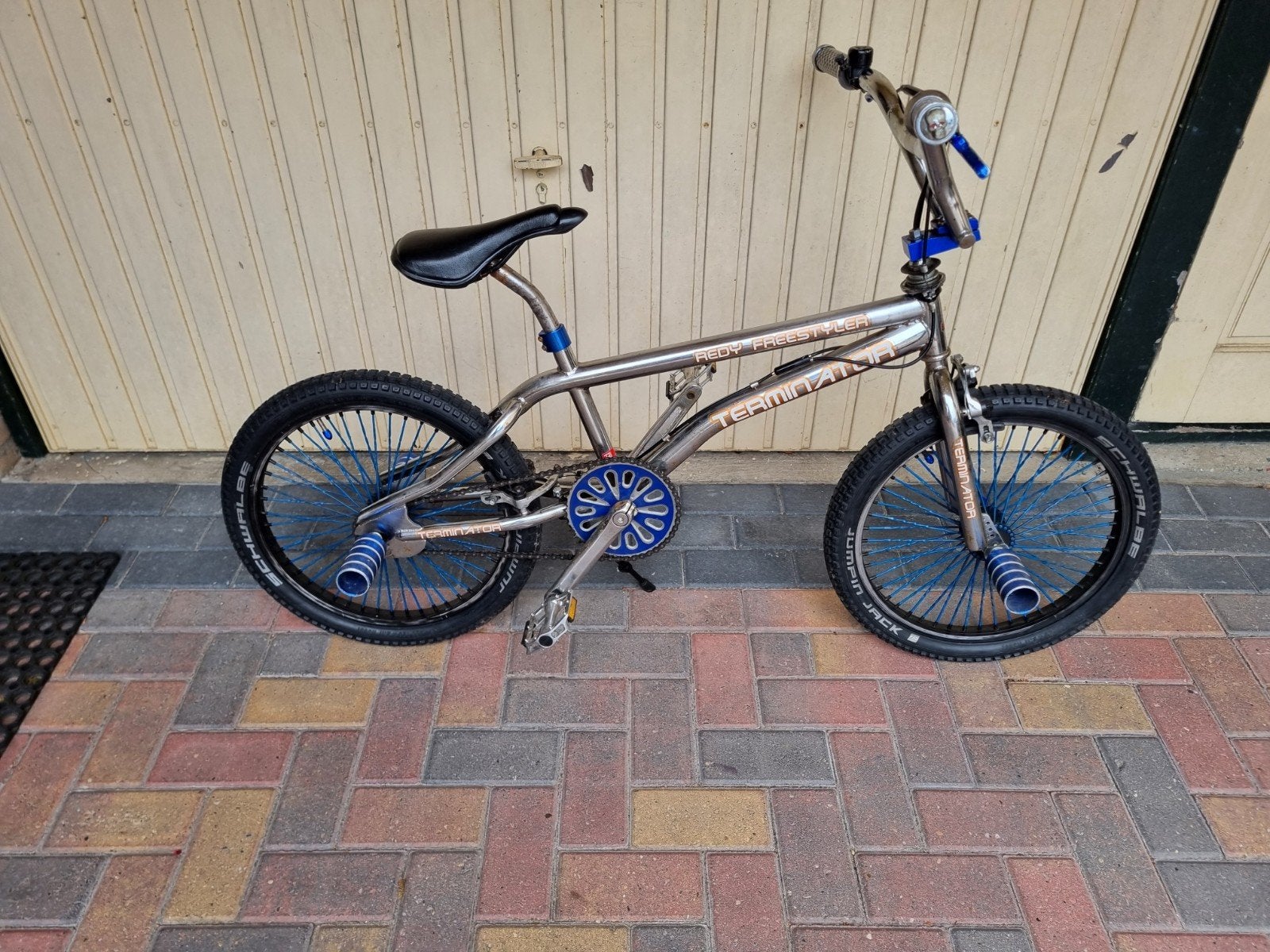 bmx/stunt fiets 20 inch, Ophalen, Gebruikt, Staal, Velgrem