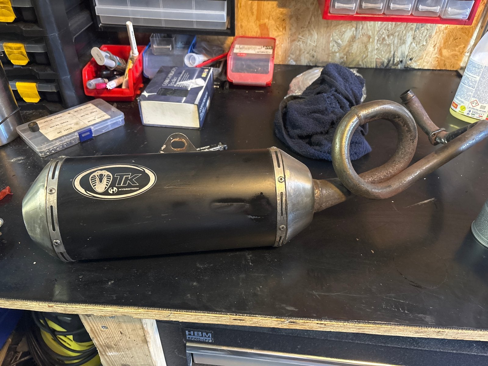 Turbokit Hydrotech uitlaat voor Piaggio Zip 4Takt, Ophalen of Verzenden, Gebruikt, Uitlaat, Piaggio