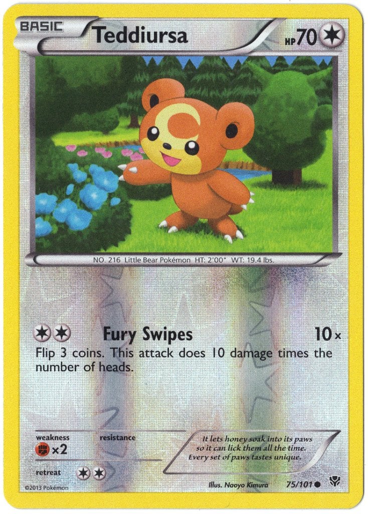 Plasma Blast,  Teddiursa [reverse] 75/101, Verzenden, Nieuw, Losse kaart