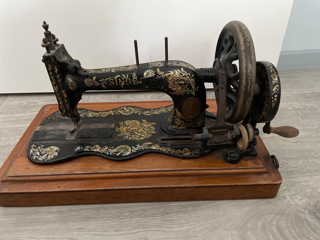 Antieke Singer Naaimachine - Decoratief Model, Ophalen of Verzenden