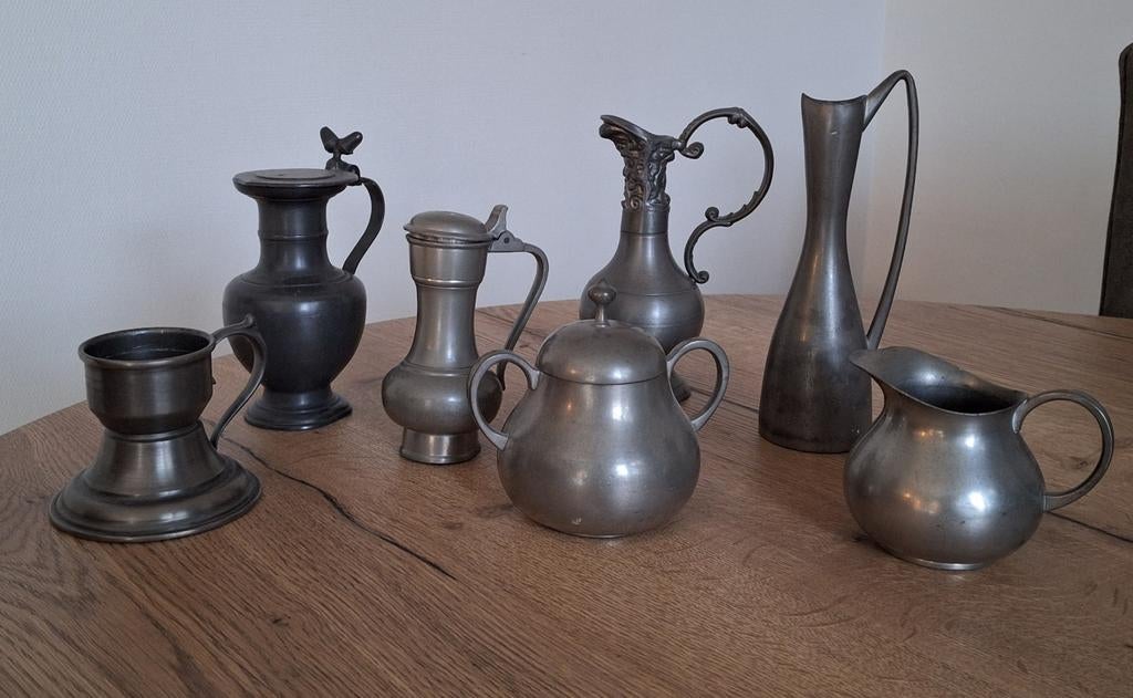Verzameling Tin, Antiek en Kunst, Antiek | Tin, Ophalen of Verzenden