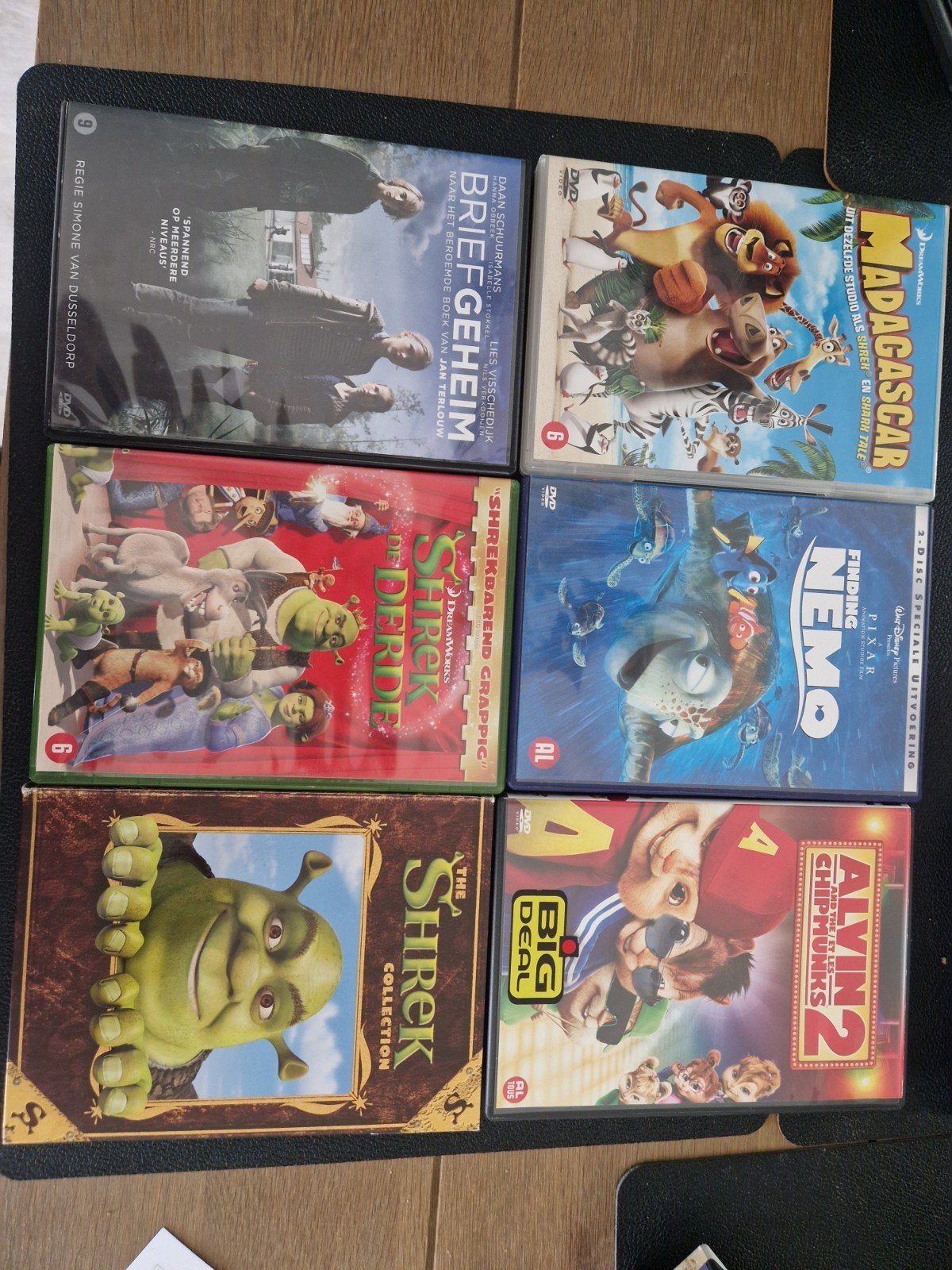 6 dvd s, Cd's en Dvd's, Alle leeftijden, Ophalen, Zo goed als nieuw