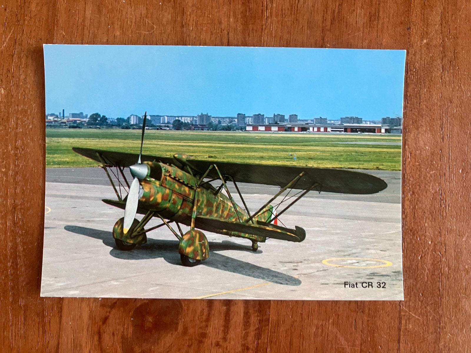 Fiat CR 32 vliegtuig, Verzamelen, Ophalen of Verzenden, Zo goed als nieuw, Kaart, Foto of Prent
