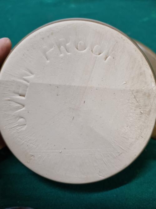 Ovenschaal met oren en schotel retro bruin, Huis en Inrichting, Ophalen of Verzenden, 'T Olde Gre-j, Info@toldegrej.nl, Endepoelstraat 20f Didam