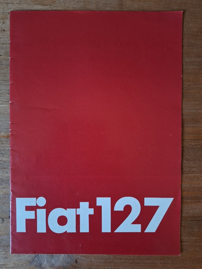 Fiat 127 brochure uit eind 60/70 jaar, Ophalen of Verzenden, Gelezen, Overige merken