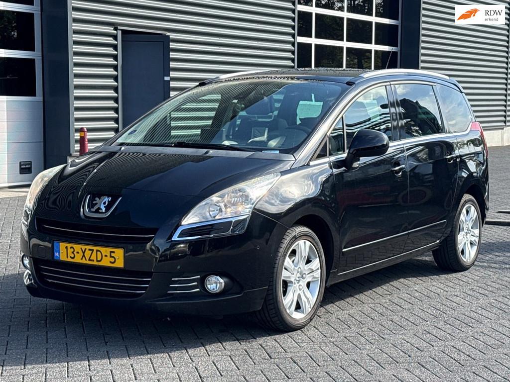 Peugeot 5008 1.6 THP Blue Lease Executive 7persoons, navigat, Voorwielaandrijving, Euro 5, Zwart, Bedrijf