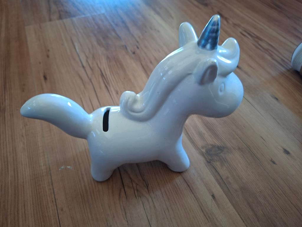 Leuke eenhoorn spaarpot - perfect voor kleine spaarders!, Ophalen of Verzenden