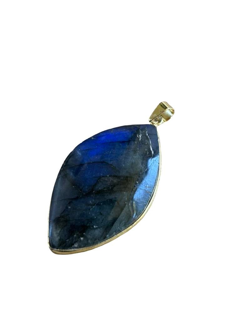 Labradoriet Edelsteenhanger - Krachtige Bescherming, Sieraden, Tassen en Uiterlijk, Edelstenen, Ophalen of Verzenden, Nieuw