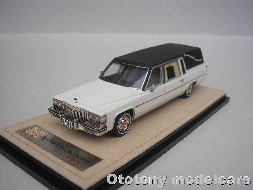 Cadillac Superior 1980 Wit Begrafenis Auto 1/43 GLM, Ophalen of Verzenden, Nieuw, Auto, Overige merken