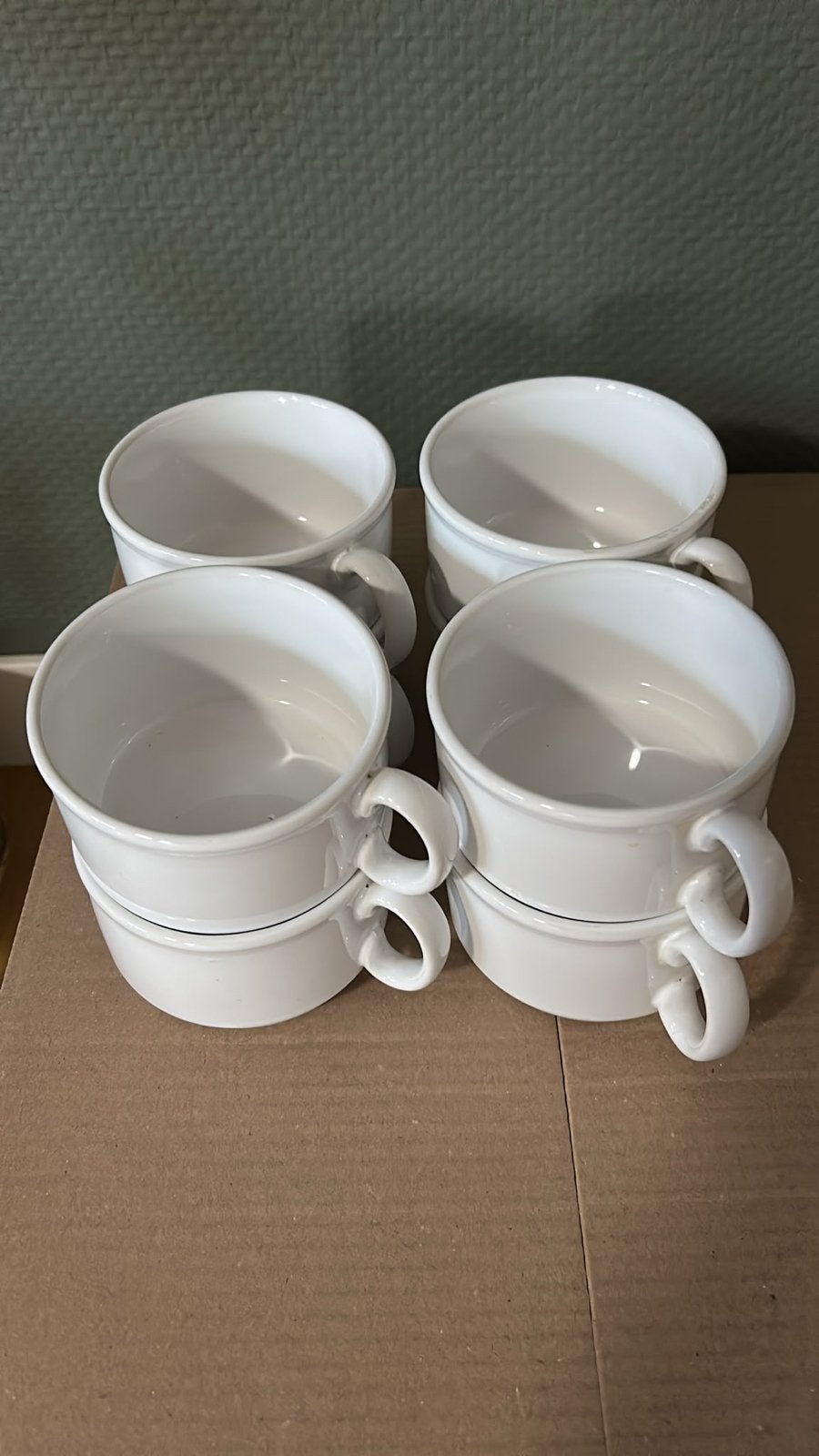 Set van 8 vintage soepkommen - Made in England, Ophalen of Verzenden
