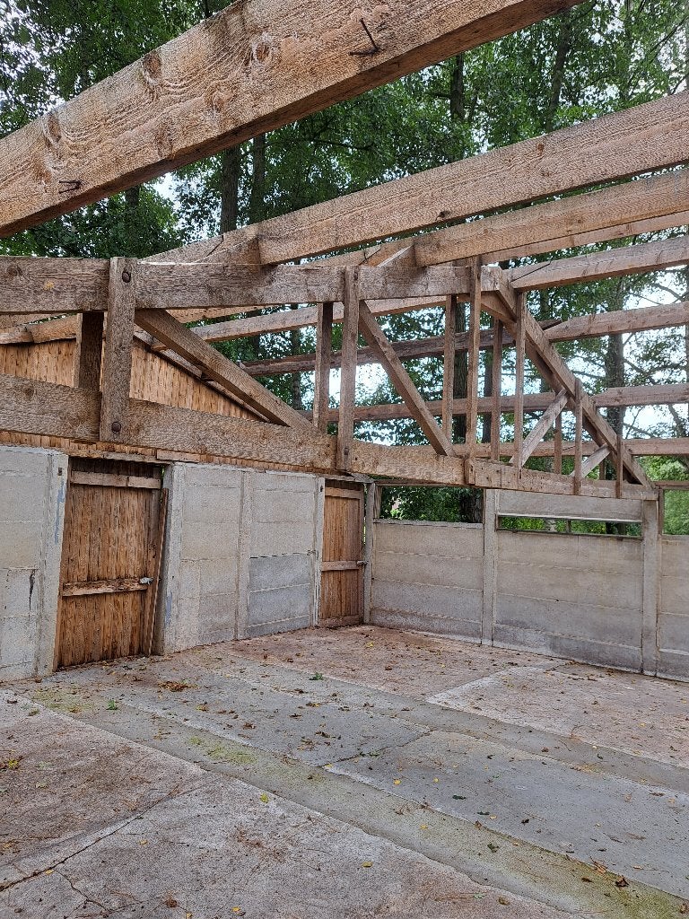 Houten spanten, Ophalen, Gebruikt, Balk, Vuren