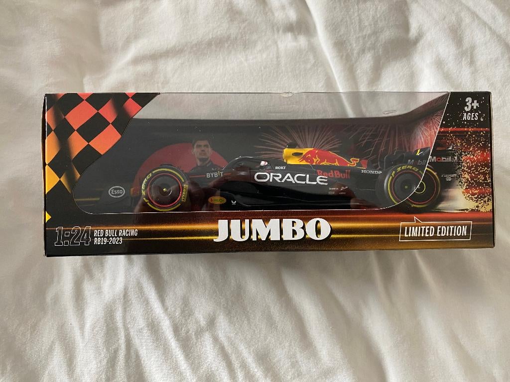 Jumbo Max Verstappen race auto, Hobby en Vrije tijd, Modelauto's | 1:24, Ophalen, Nieuw, Auto, Overige merken