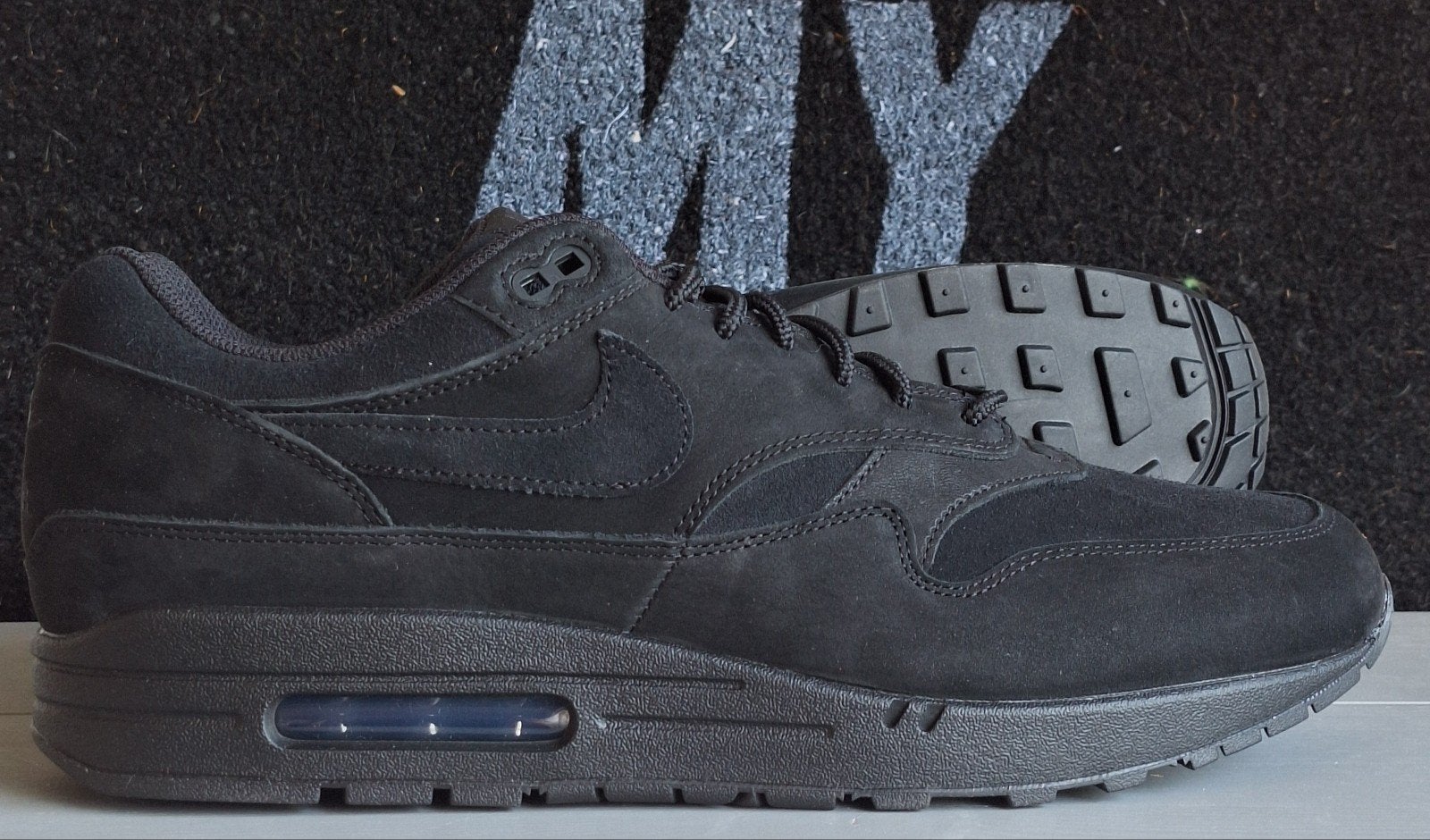 Nike air max 1 - black cat, 5431NV, Verzenden, Zwart, Nike