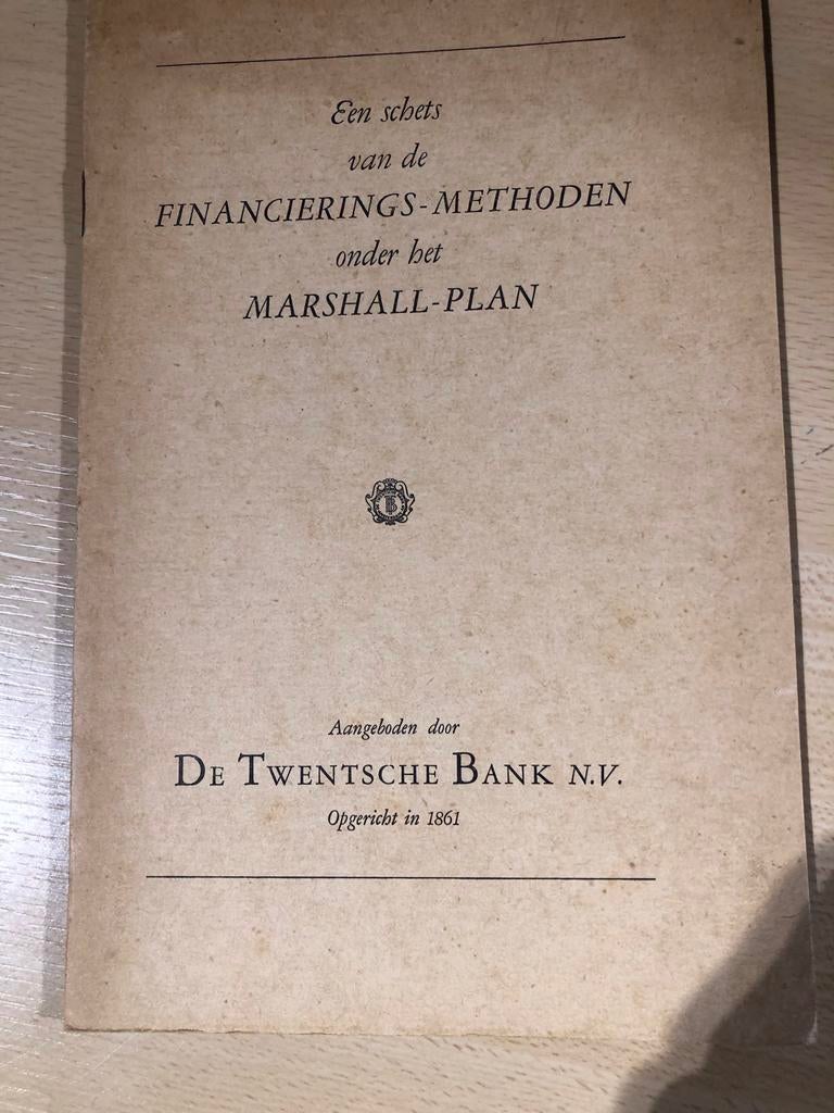 Financieringsmethoden onder het Marshall-plan, Boeken, Ophalen of Verzenden, Gelezen, Economie en Marketing