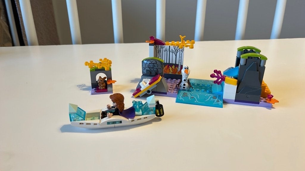 Lego 41165 Disney Frozen Anna's Kano-Expeditie, Lego, Ophalen of Verzenden, Zo goed als nieuw, Compleet