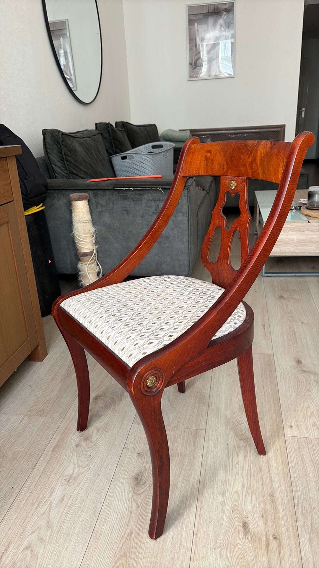 2 antieke gondola stoelen, Ophalen