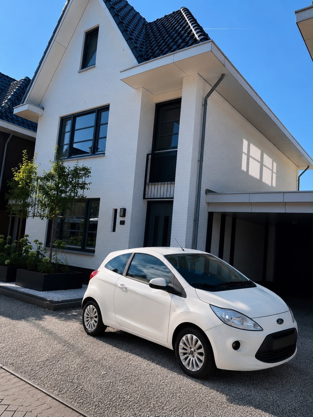 Ford Ka 1.2 69pk 2012 Wit Airco, Auto's, Voorwielaandrijving, 1242 cc, 4 cilinders, 4 stoelen