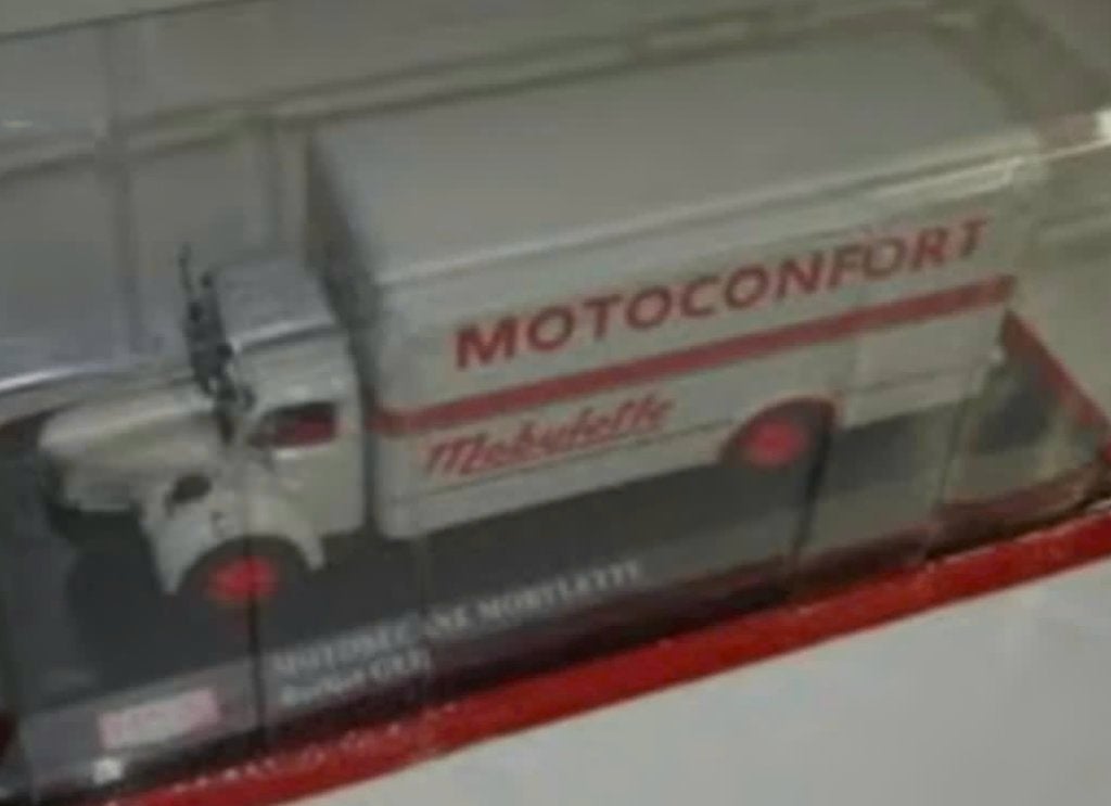 Berliet GLR Motobecane mobylette 1/43 GARAGE MODERNE # 14, Verzenden, Nieuw, Bus of Vrachtwagen, Overige merken