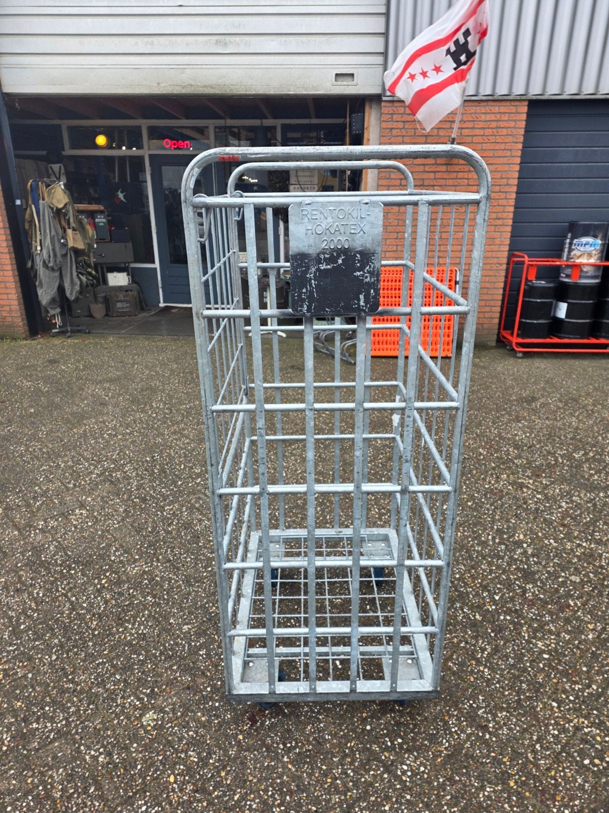 Stevige metalen transport kar zwenkwielen, Ophalen, ., ., Nederland