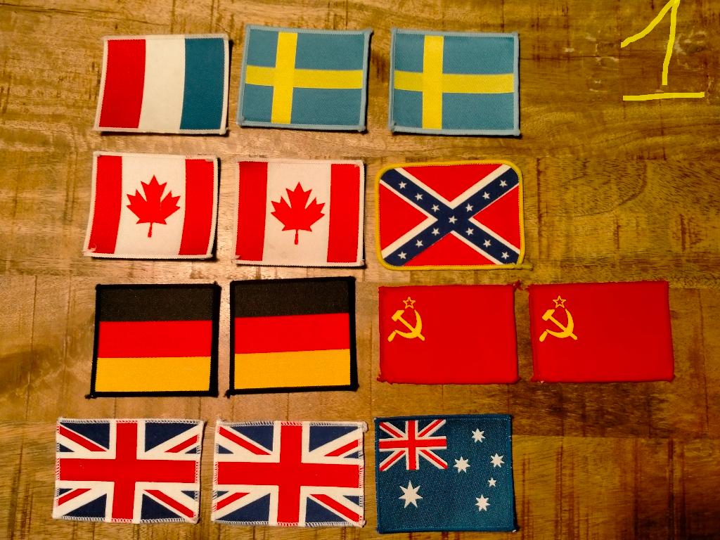 Zweden Ierland Duitsland Griekenland vlag kleding patches, Ophalen of Verzenden, Nieuw, Overige typen