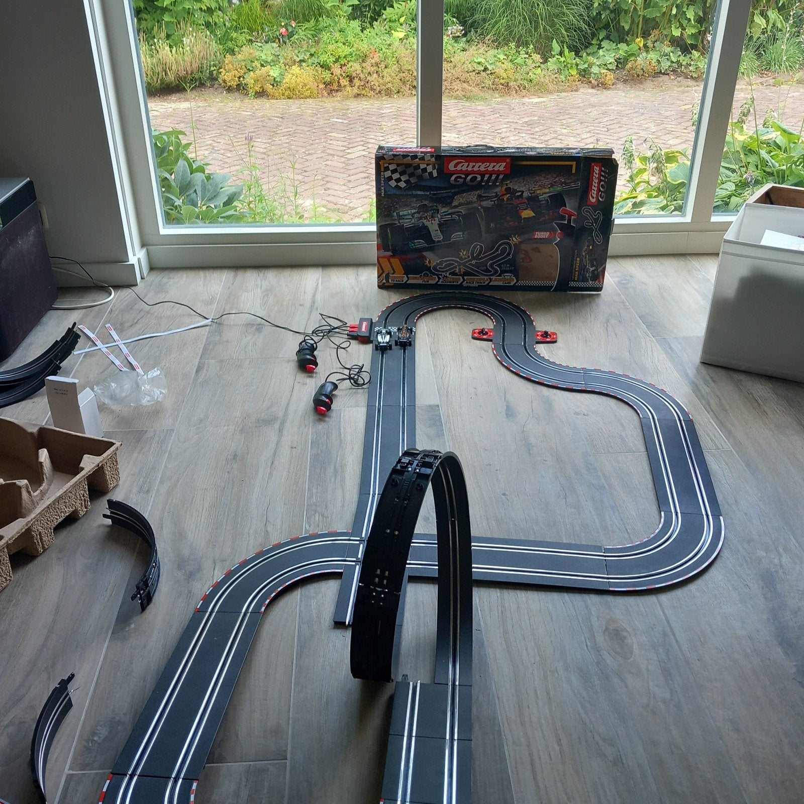 Carrera GO!!! Racebaan met looping en 2 auto's, Ophalen, Racebaan, Carrera, Zo goed als nieuw