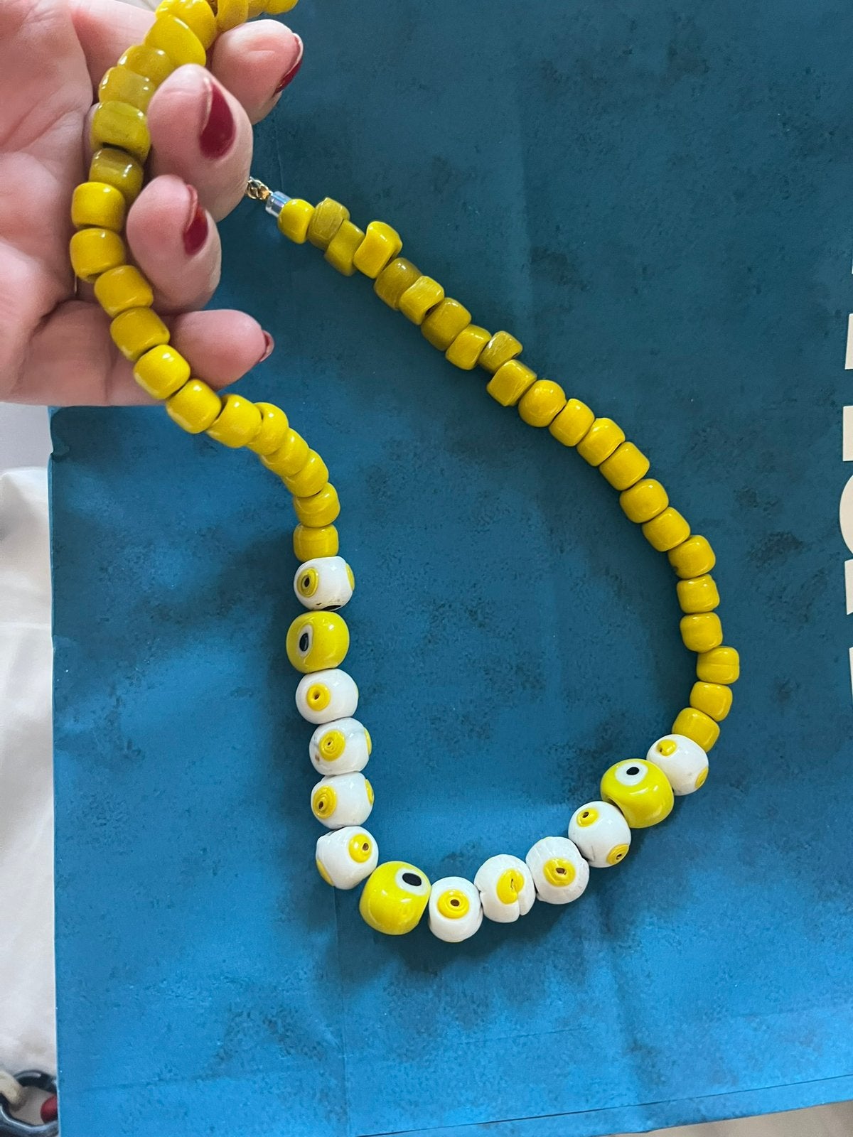 New- Handmade Bodrum Bead Collier- new, Sieraden, Tassen en Uiterlijk, Kettingen, Ophalen of Verzenden, Nieuw, Overige materialen