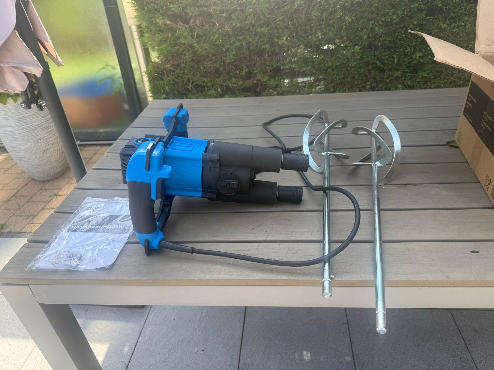 HBM Machines Handmixer 1800W - Zo goed als nieuw, Doe-het-zelf en Verbouw, Gereedschap | Overige machines, Ophalen of Verzenden